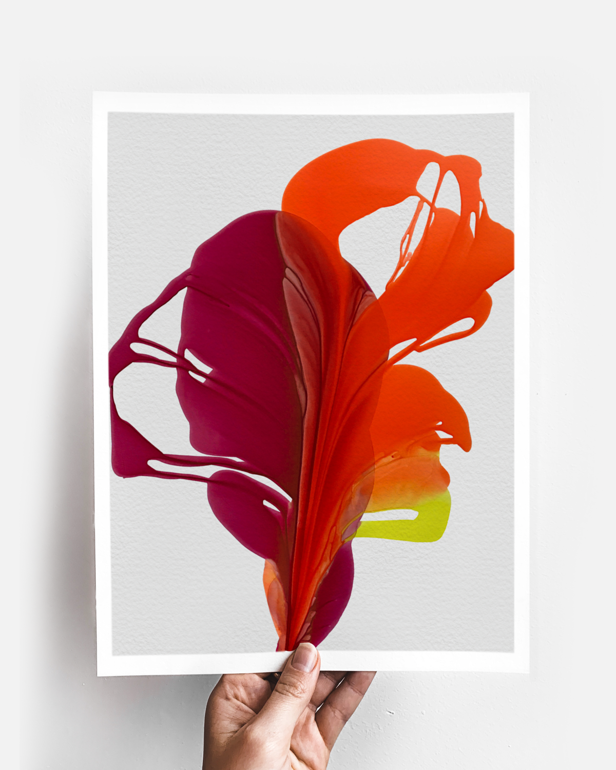 Botanical Wall Art Prints Abstract Floral Plant Watercolor Paper & Canvas | Bloom 13