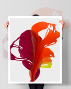 Botanical Wall Art Prints Abstract Floral Plant Watercolor Paper & Canvas | Bloom 13