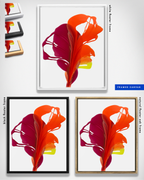 Botanical Wall Art Prints Abstract Floral Plant Watercolor Paper & Canvas | Bloom 13