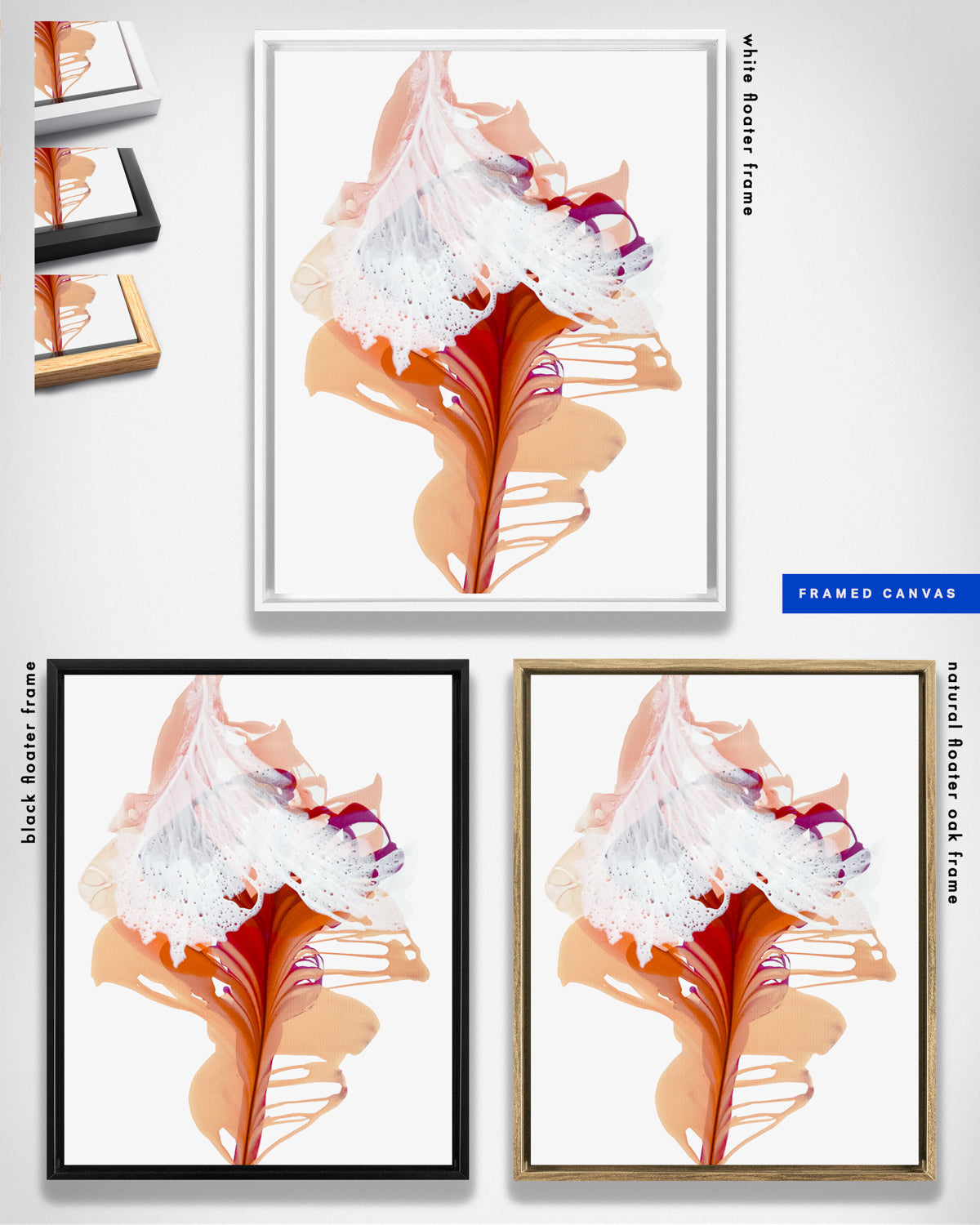 Botanical Wall Art Prints Abstract Floral Plant Watercolor Paper & Canvas | Bloom 16