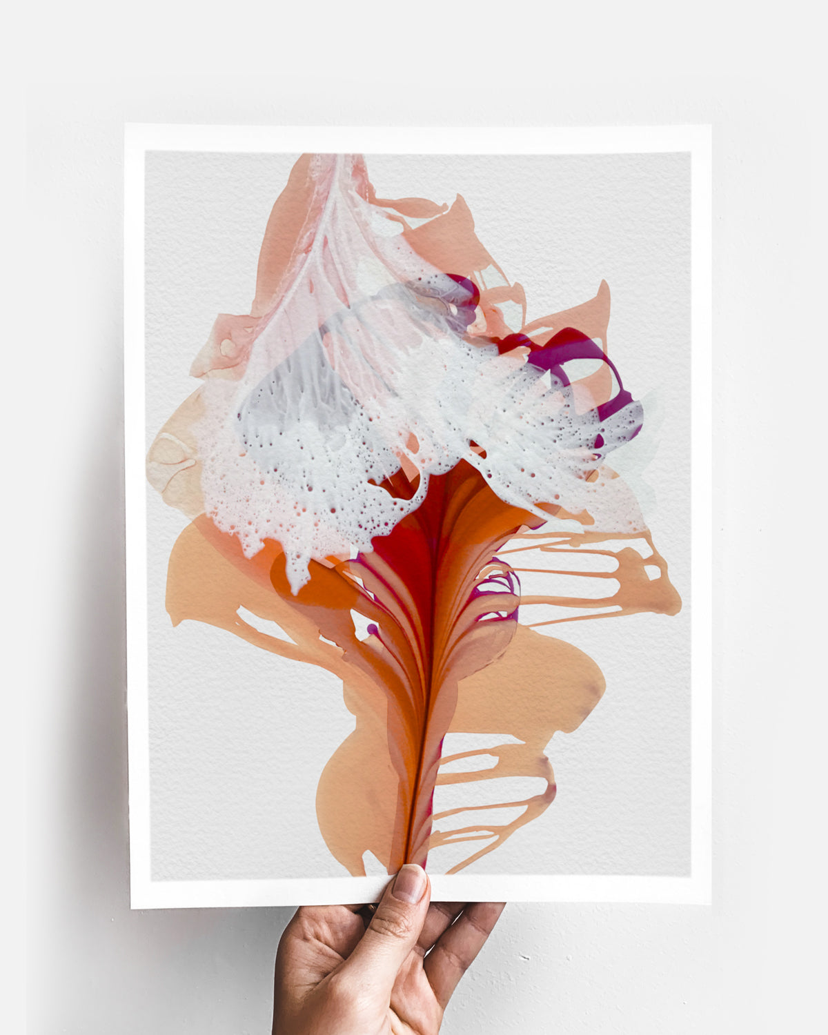 Botanical Wall Art Prints Abstract Floral Plant Watercolor Paper & Canvas | Bloom 16
