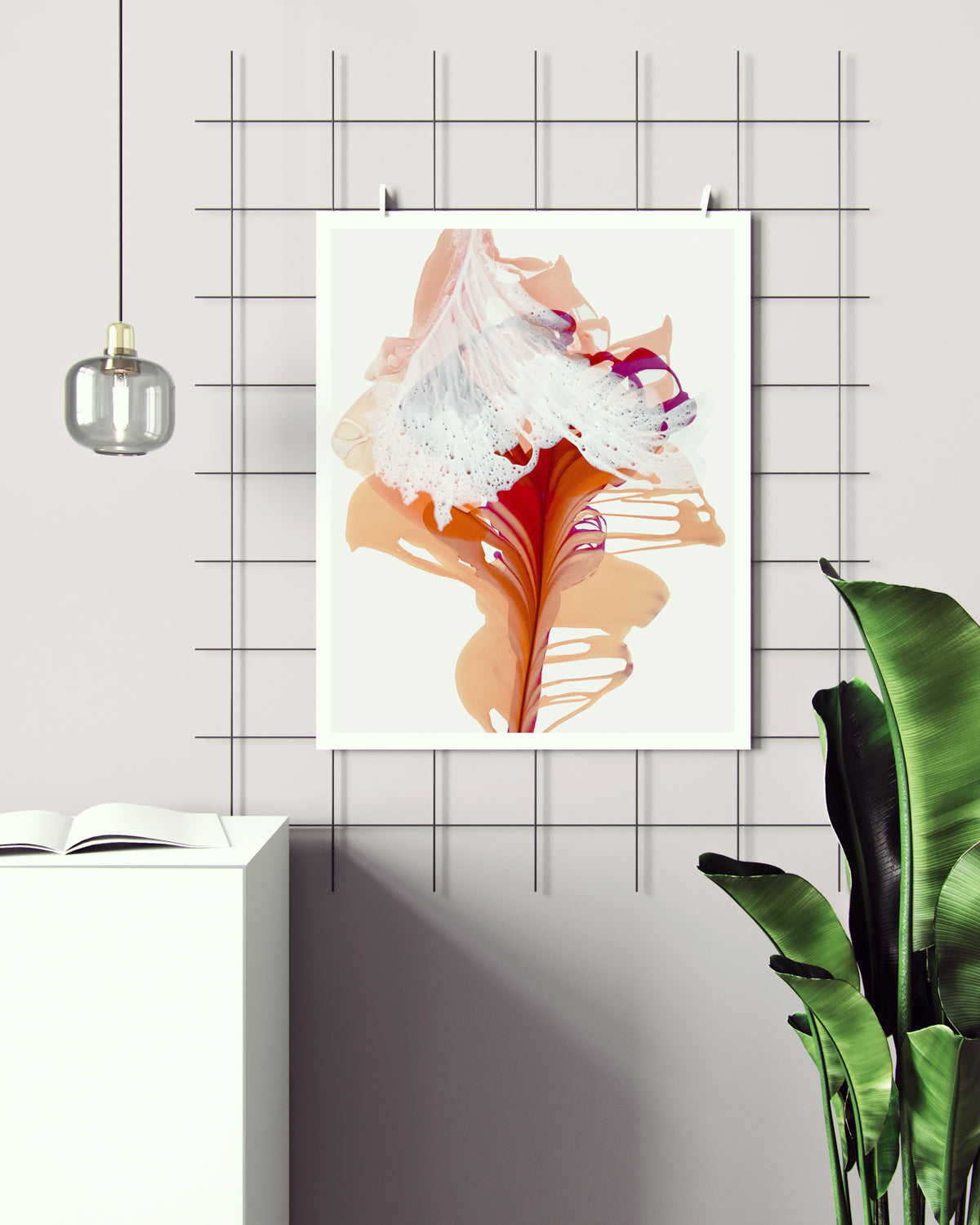 Botanical Wall Art Prints Abstract Floral Plant Watercolor Paper & Canvas | Bloom 16