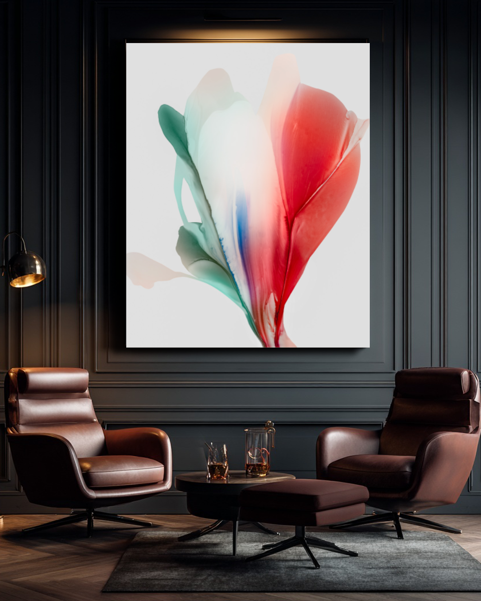 Botanical Wall Art Prints Abstract Floral Plant Watercolor Paper & Canvas | Bloom 4