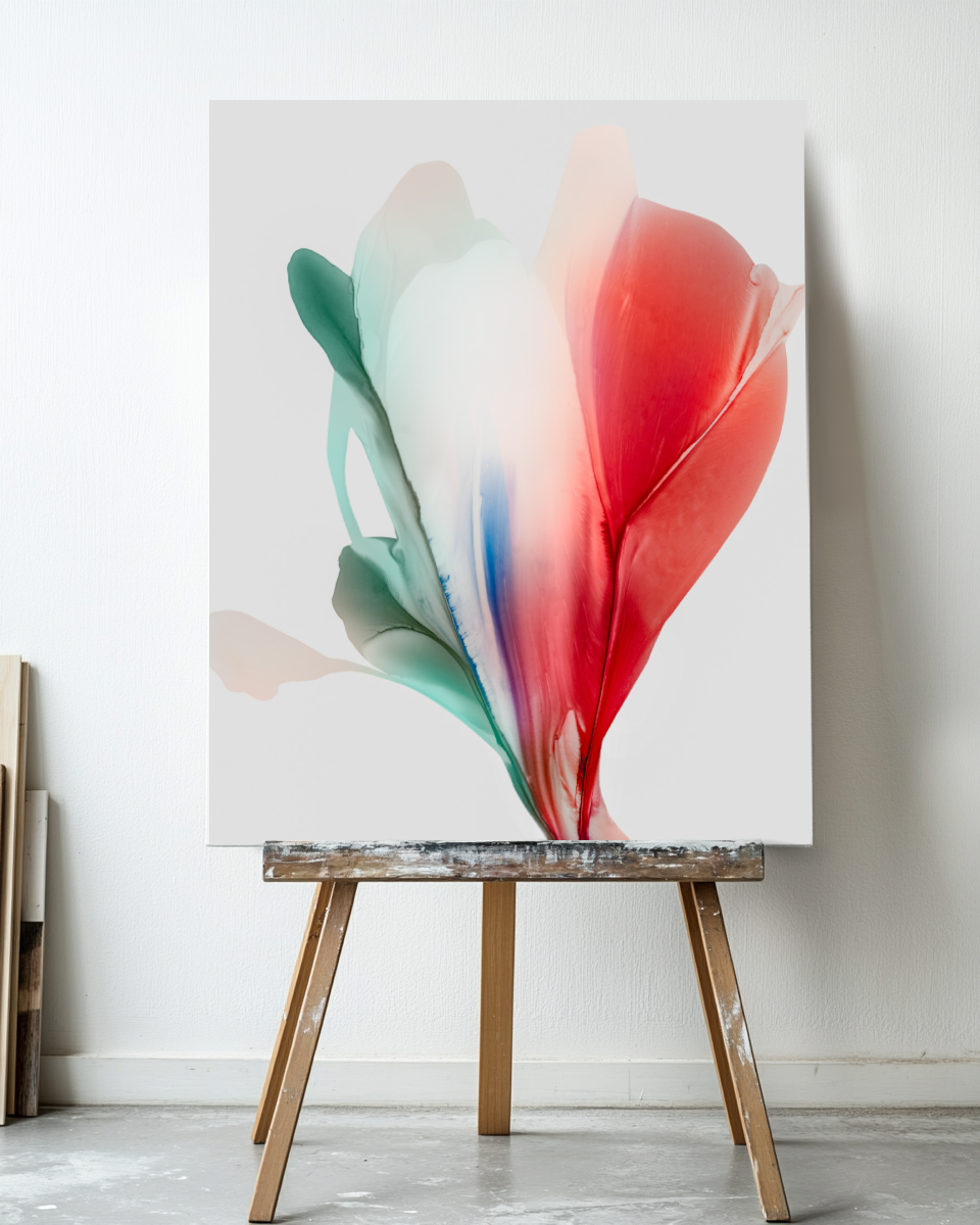 Botanical Wall Art Prints Abstract Floral Plant Watercolor Paper & Canvas | Bloom 4