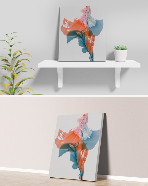 Botanical Wall Art Prints Abstract Floral Plant Watercolor Paper & Canvas | Bloom 18