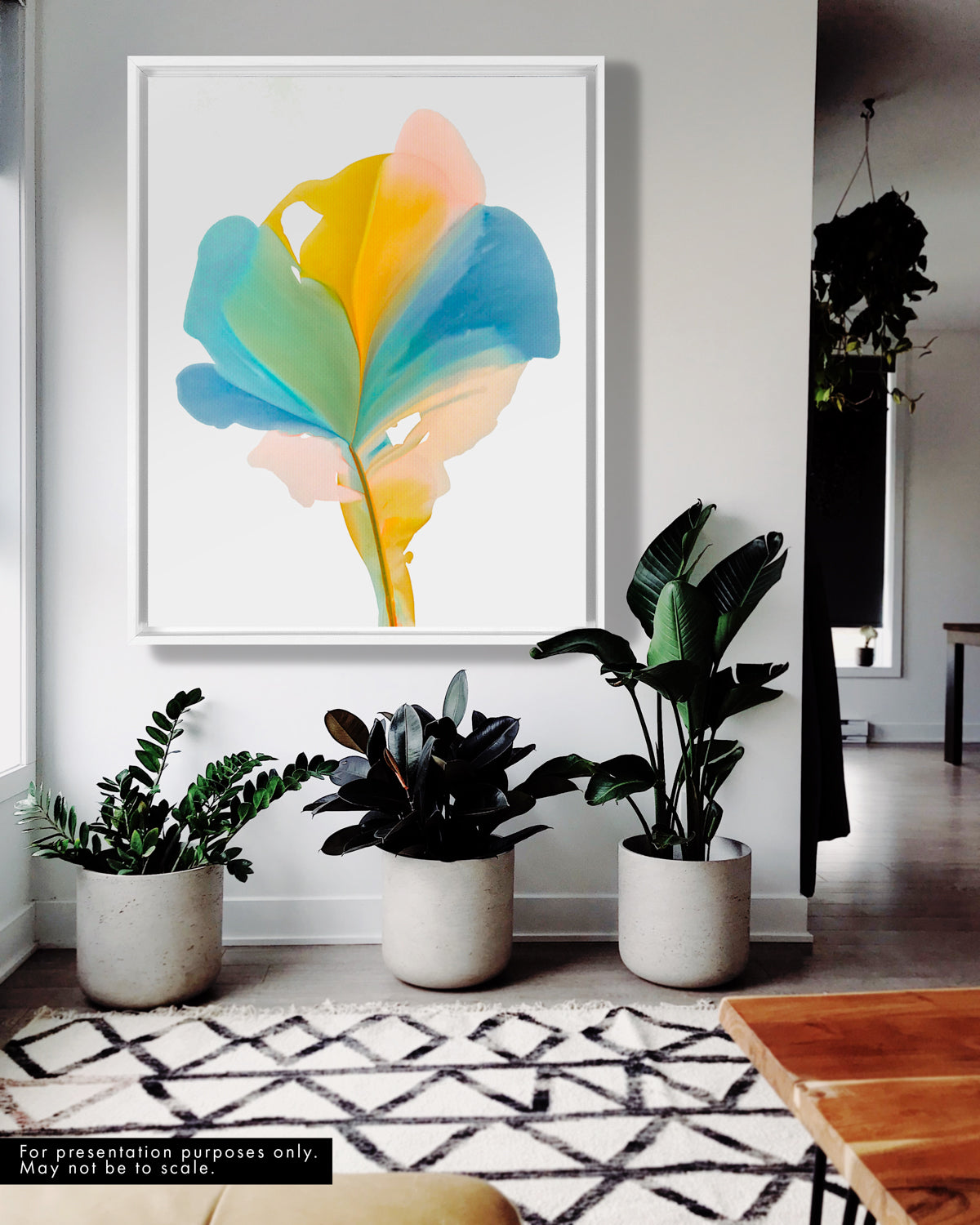 Botanical Wall Art Prints Abstract Floral Plant Watercolor Paper & Canvas | Bloom 19