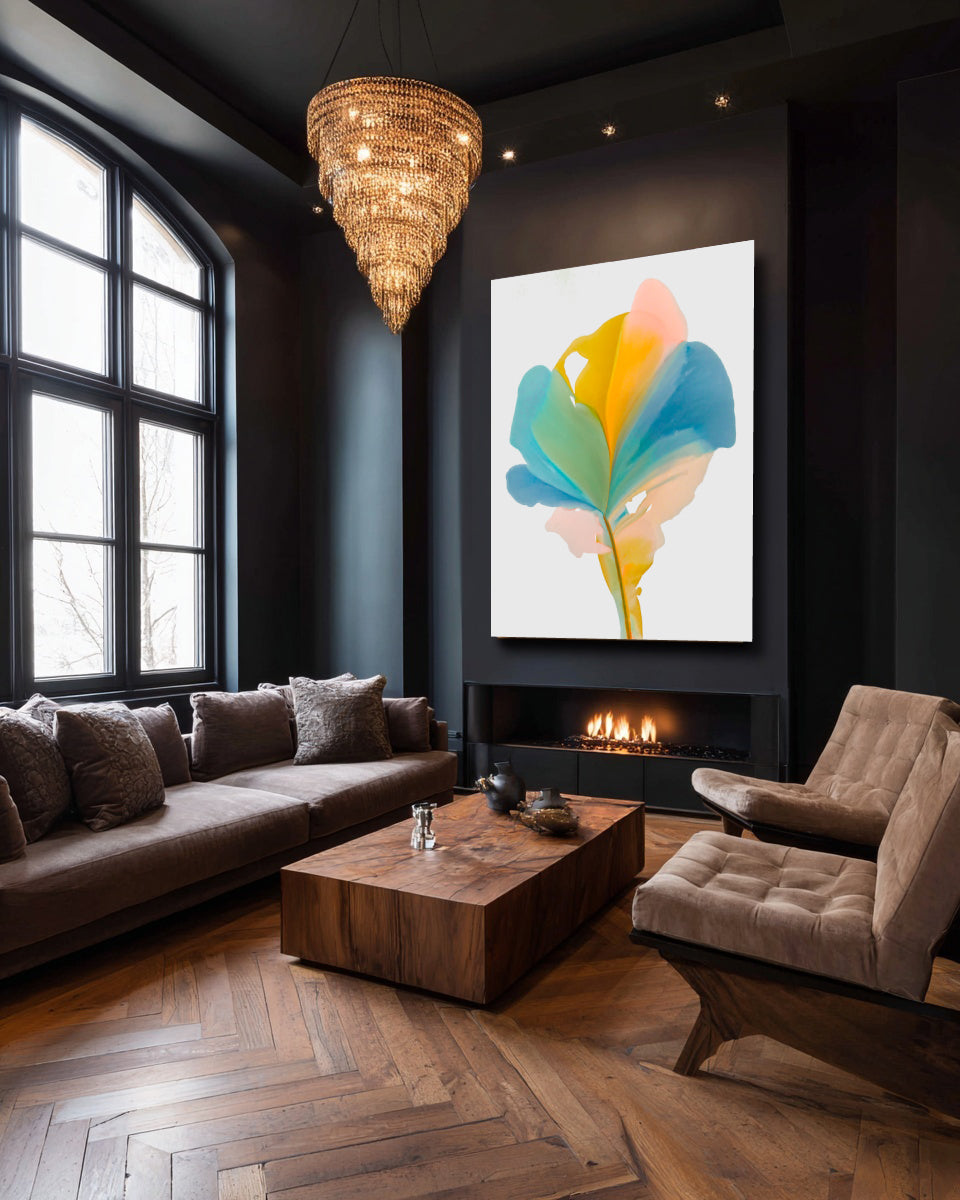 Botanical Wall Art Prints Abstract Floral Plant Watercolor Paper & Canvas | Bloom 19