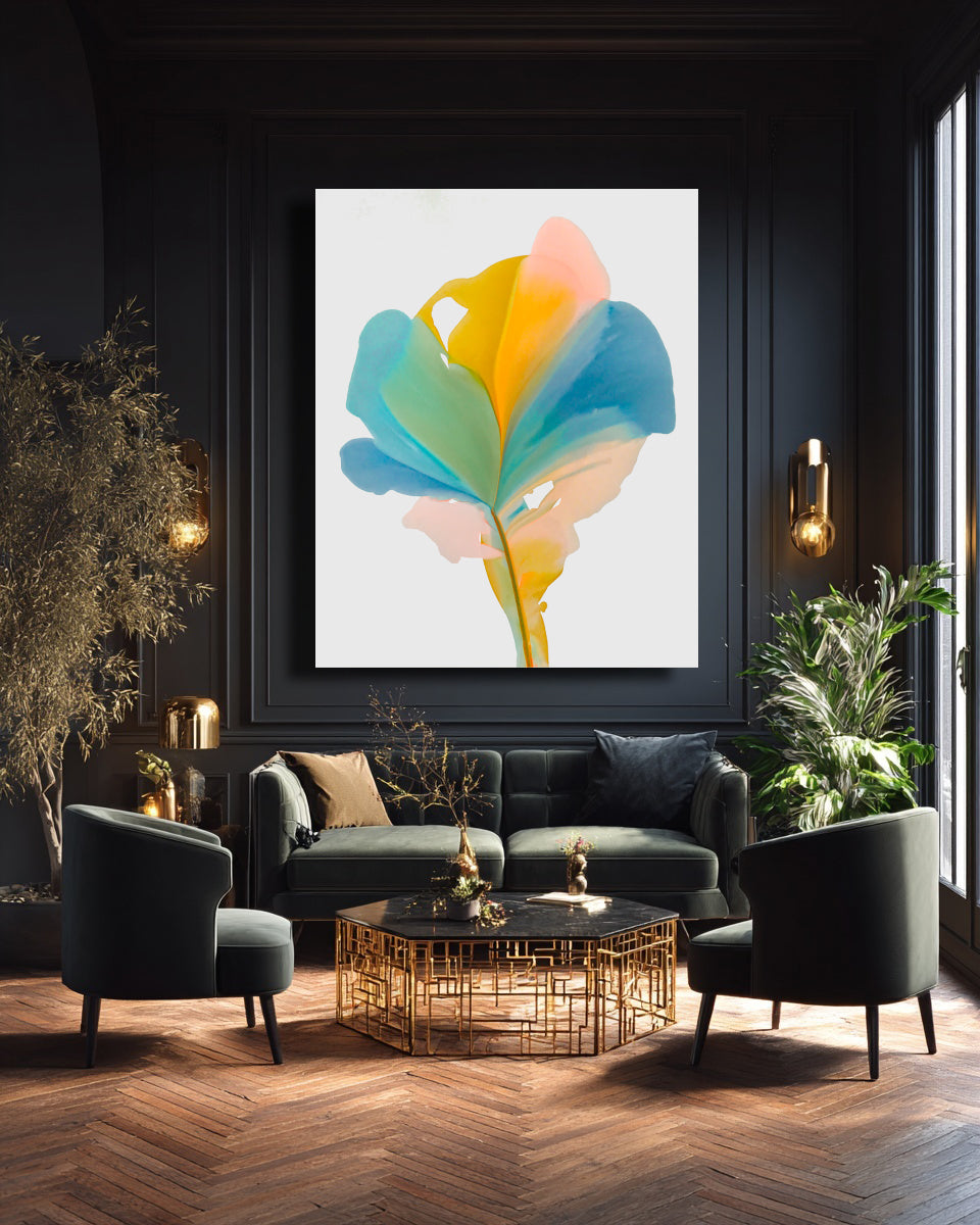 Botanical Wall Art Prints Abstract Floral Plant Watercolor Paper & Canvas | Bloom 19