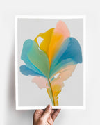 Botanical Wall Art Prints Abstract Floral Plant Watercolor Paper & Canvas | Bloom 19