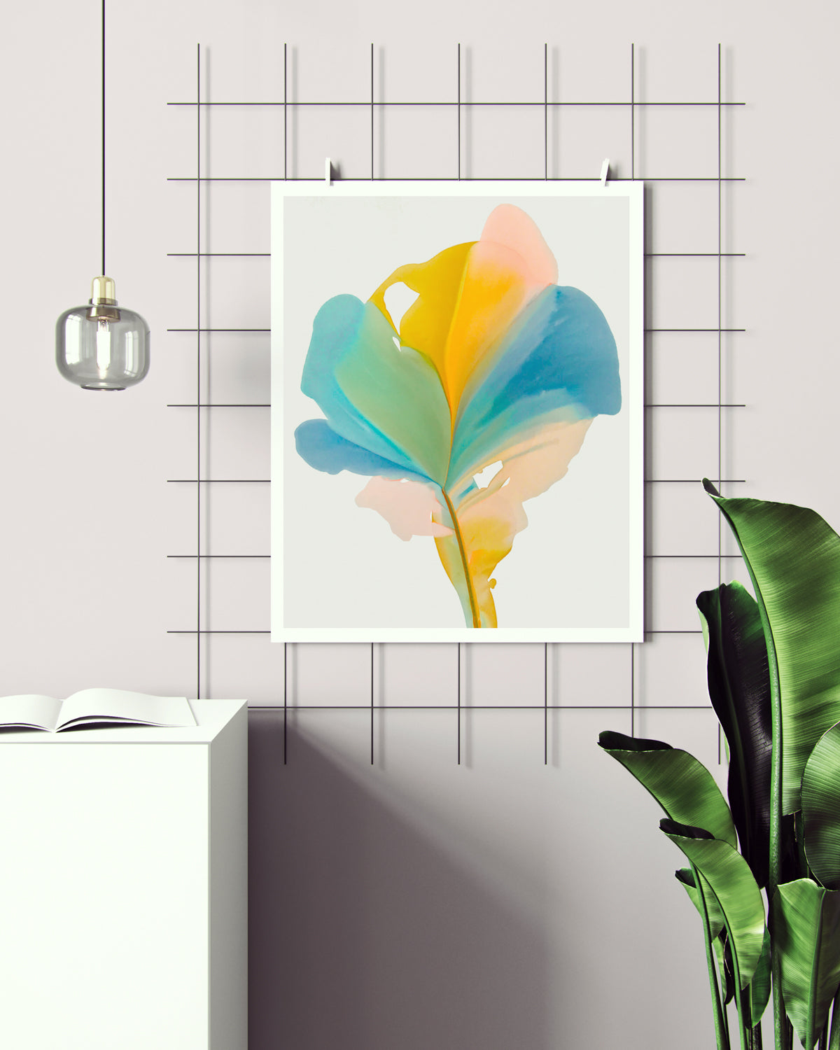 Botanical Wall Art Prints Abstract Floral Plant Watercolor Paper & Canvas | Bloom 19