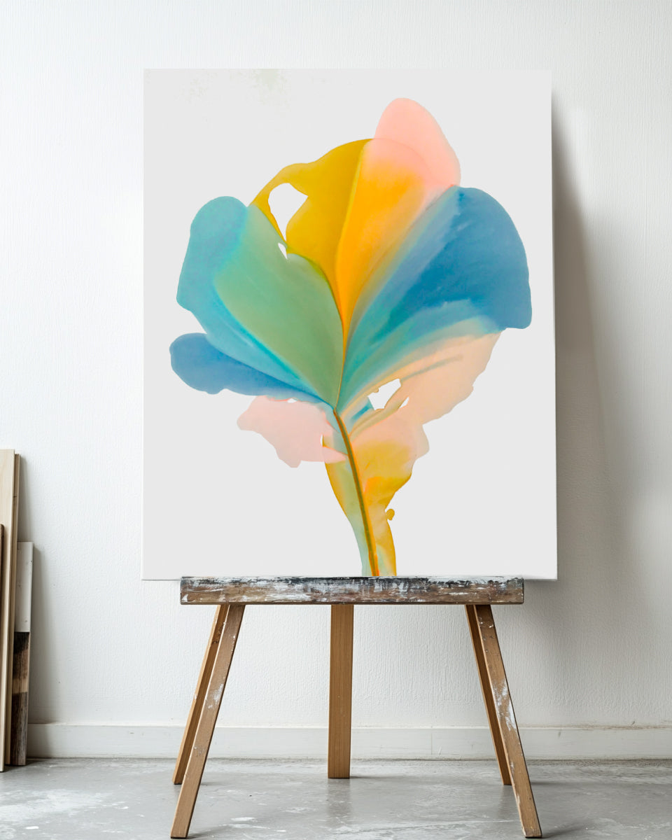 Botanical Wall Art Prints Abstract Floral Plant Watercolor Paper & Canvas | Bloom 19