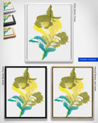 Botanical Wall Art Prints Abstract Floral Plant Watercolor Paper & Canvas | Bloom 20