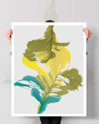Botanical Wall Art Prints Abstract Floral Plant Watercolor Paper & Canvas | Bloom 20