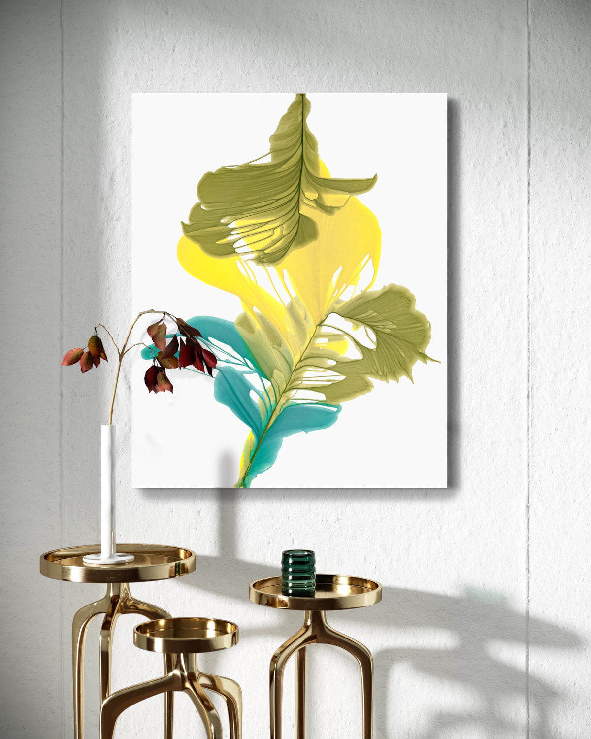 Botanical Wall Art Prints Abstract Floral Plant Watercolor Paper & Canvas | Bloom 20