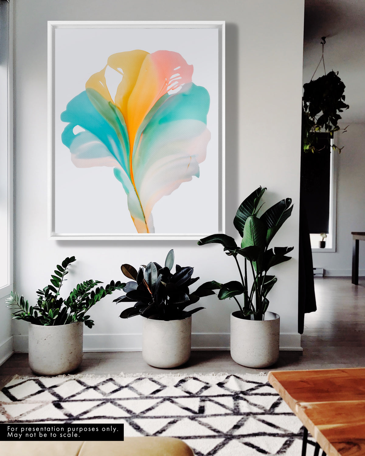 Botanical Wall Art Prints Abstract Floral Plant Watercolor Paper & Canvas | Bloom 23