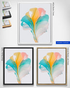 Botanical Wall Art Prints Abstract Floral Plant Watercolor Paper & Canvas | Bloom 23