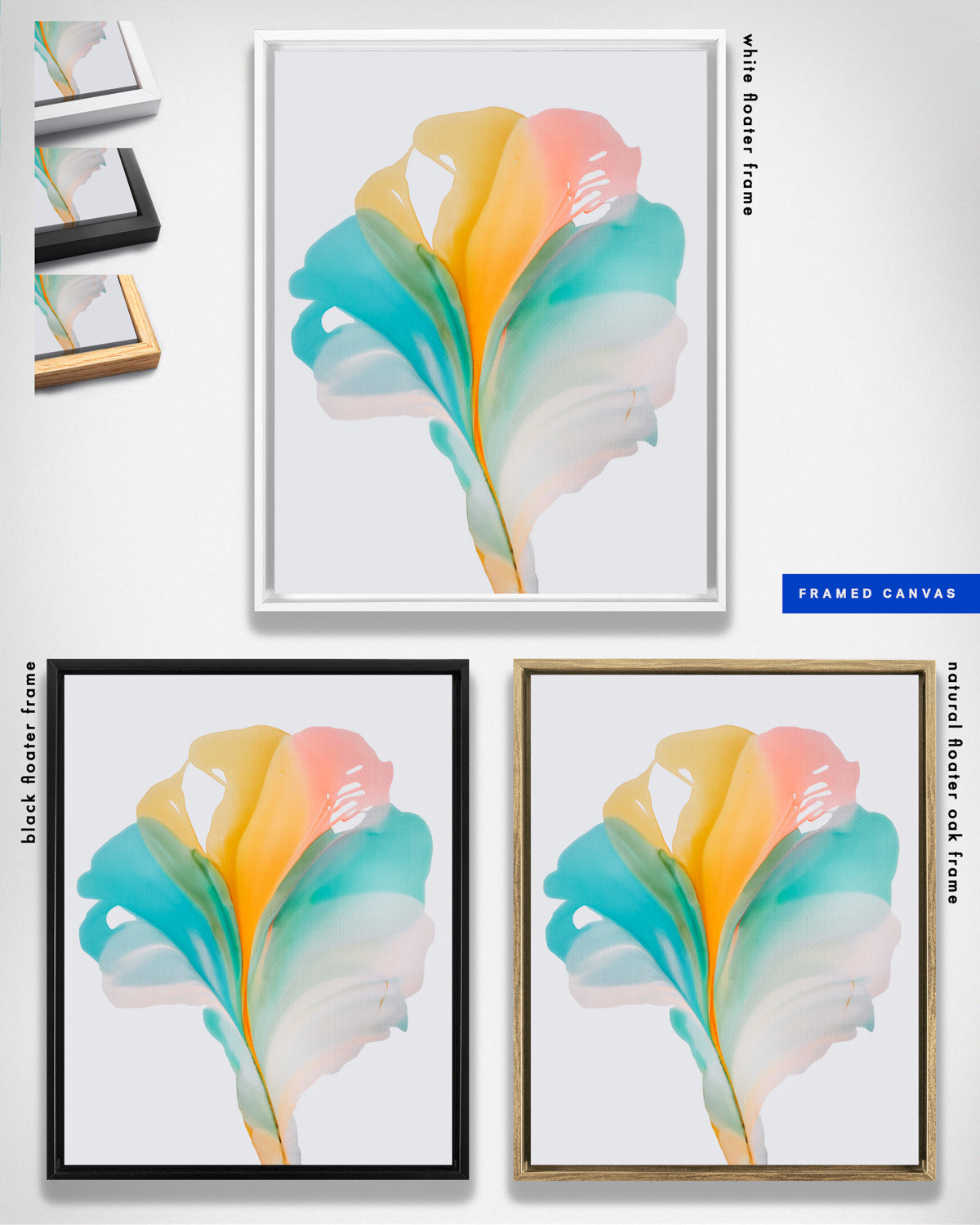 Botanical Wall Art Prints Abstract Floral Plant Watercolor Paper & Canvas | Bloom 23