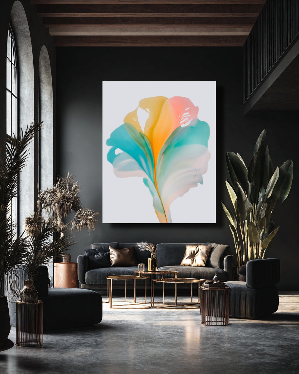 Botanical Wall Art Prints Abstract Floral Plant Watercolor Paper & Canvas | Bloom 23