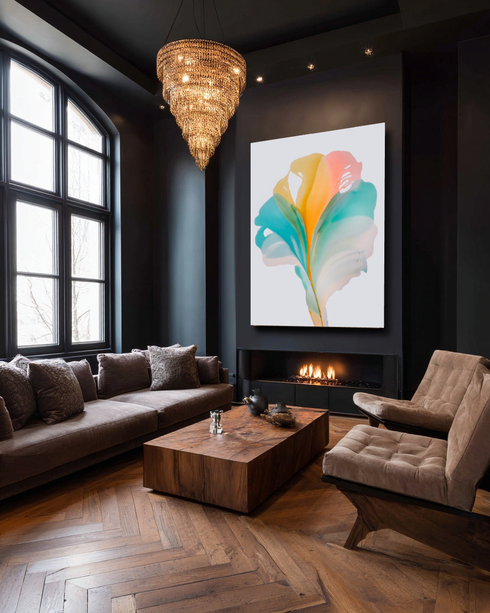 Botanical Wall Art Prints Abstract Floral Plant Watercolor Paper & Canvas | Bloom 23