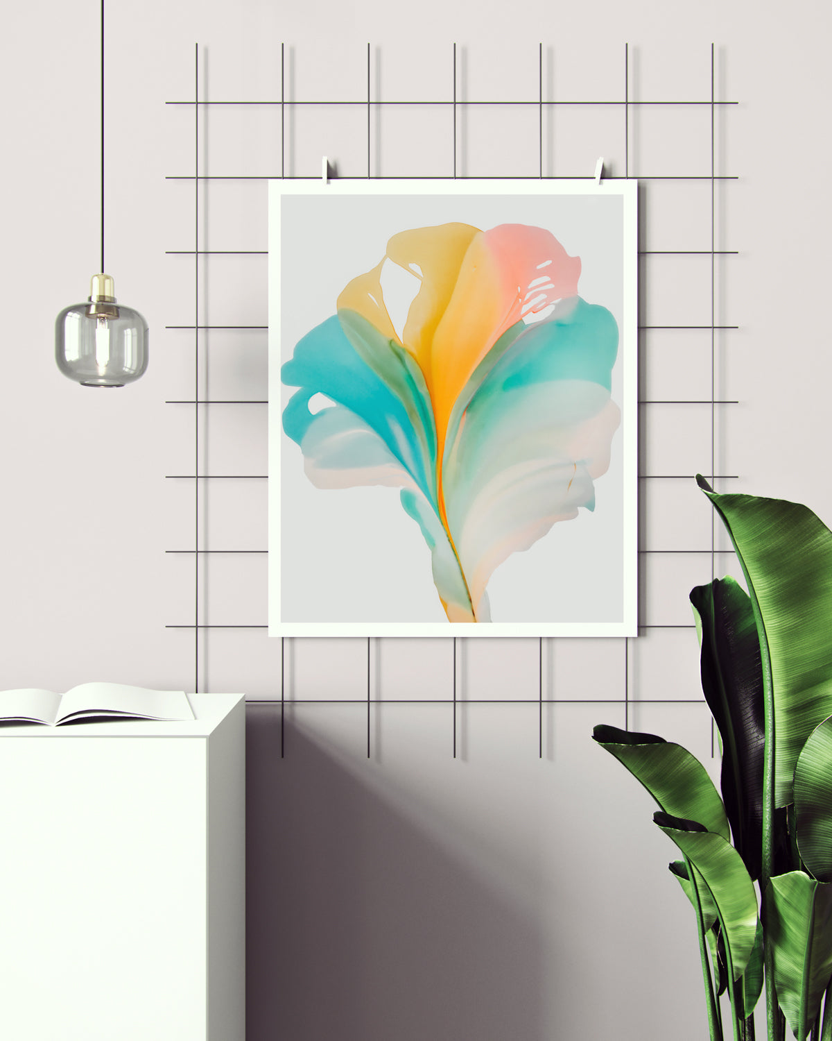 Botanical Wall Art Prints Abstract Floral Plant Watercolor Paper & Canvas | Bloom 23