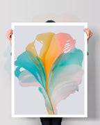 Botanical Wall Art Prints Abstract Floral Plant Watercolor Paper & Canvas | Bloom 23