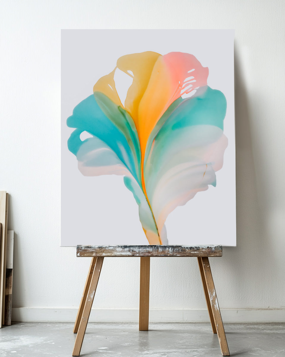 Botanical Wall Art Prints Abstract Floral Plant Watercolor Paper & Canvas | Bloom 23