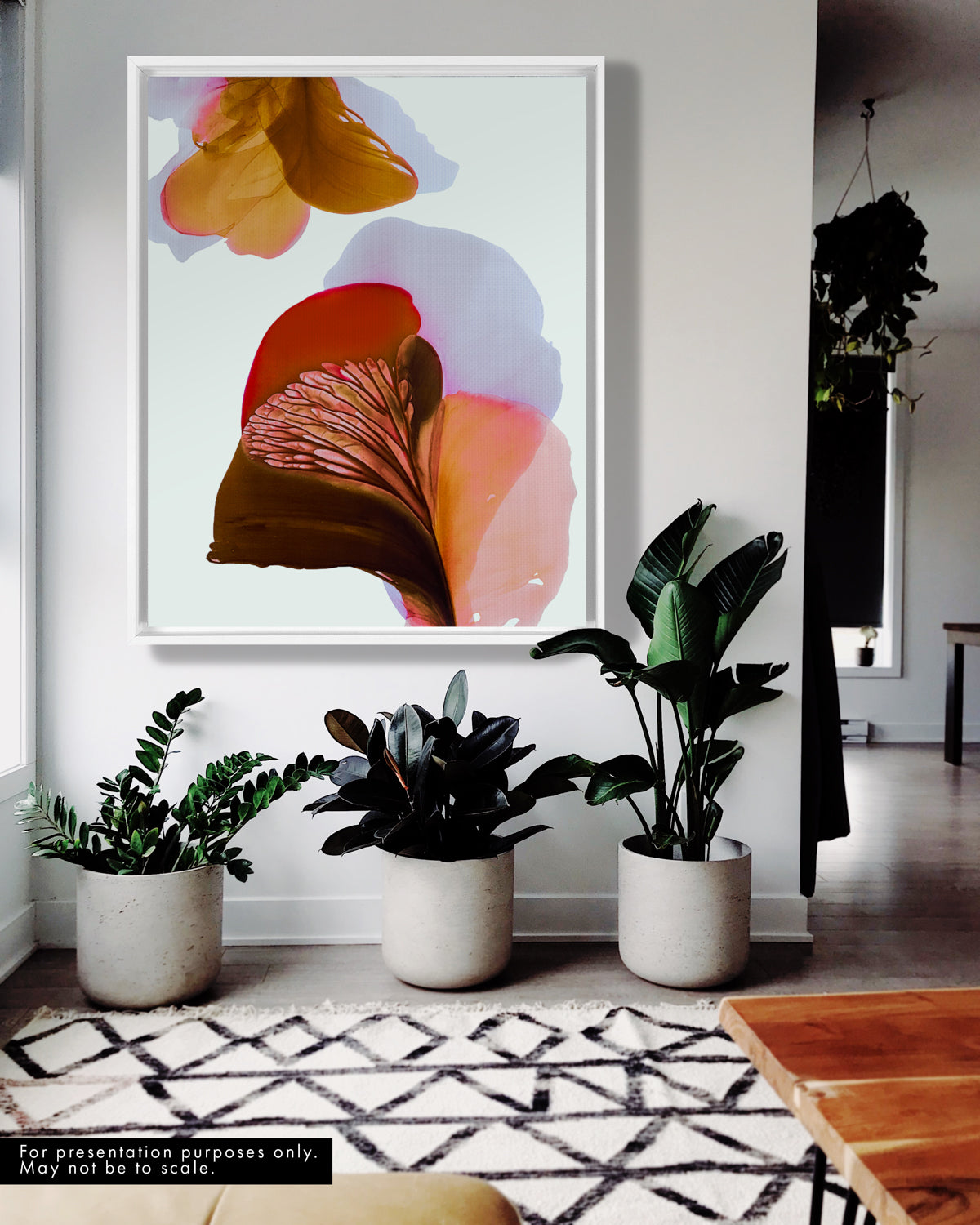Botanical Wall Art Prints Abstract Floral Plant Watercolor Paper & Canvas | Bloom 24