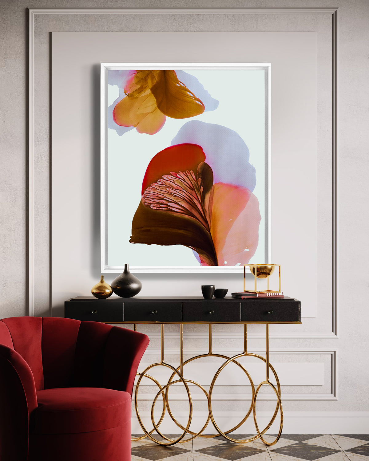 Botanical Wall Art Prints Abstract Floral Plant Watercolor Paper & Canvas | Bloom 24