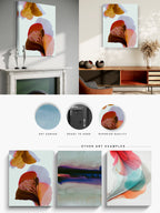 Botanical Wall Art Prints Abstract Floral Plant Watercolor Paper & Canvas | Bloom 24