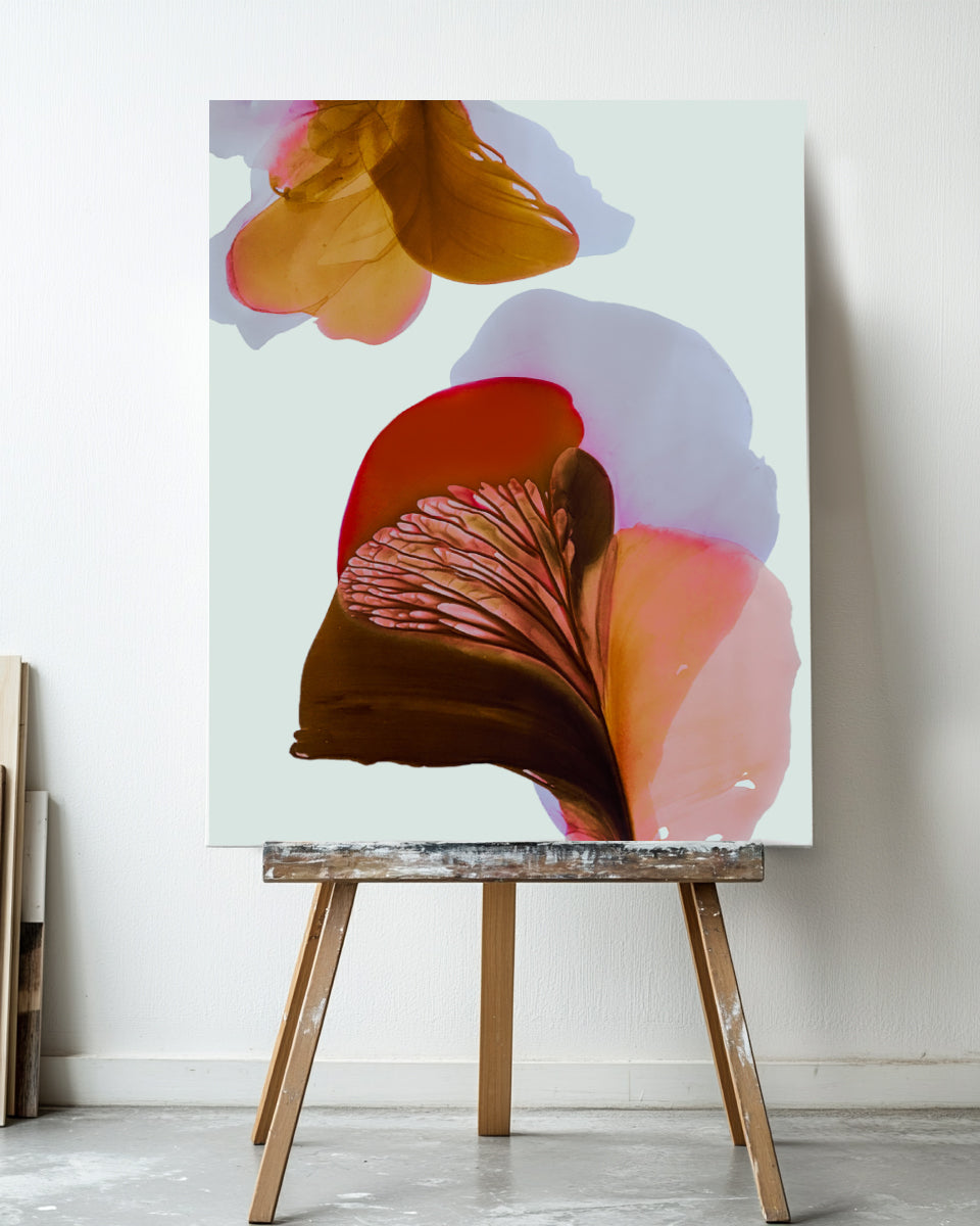 Botanical Wall Art Prints Abstract Floral Plant Watercolor Paper & Canvas | Bloom 24