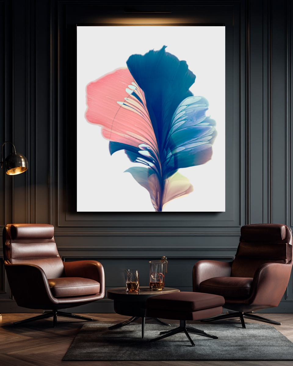 Botanical Wall Art Prints Abstract Floral Plant Watercolor Paper & Canvas | Mir
