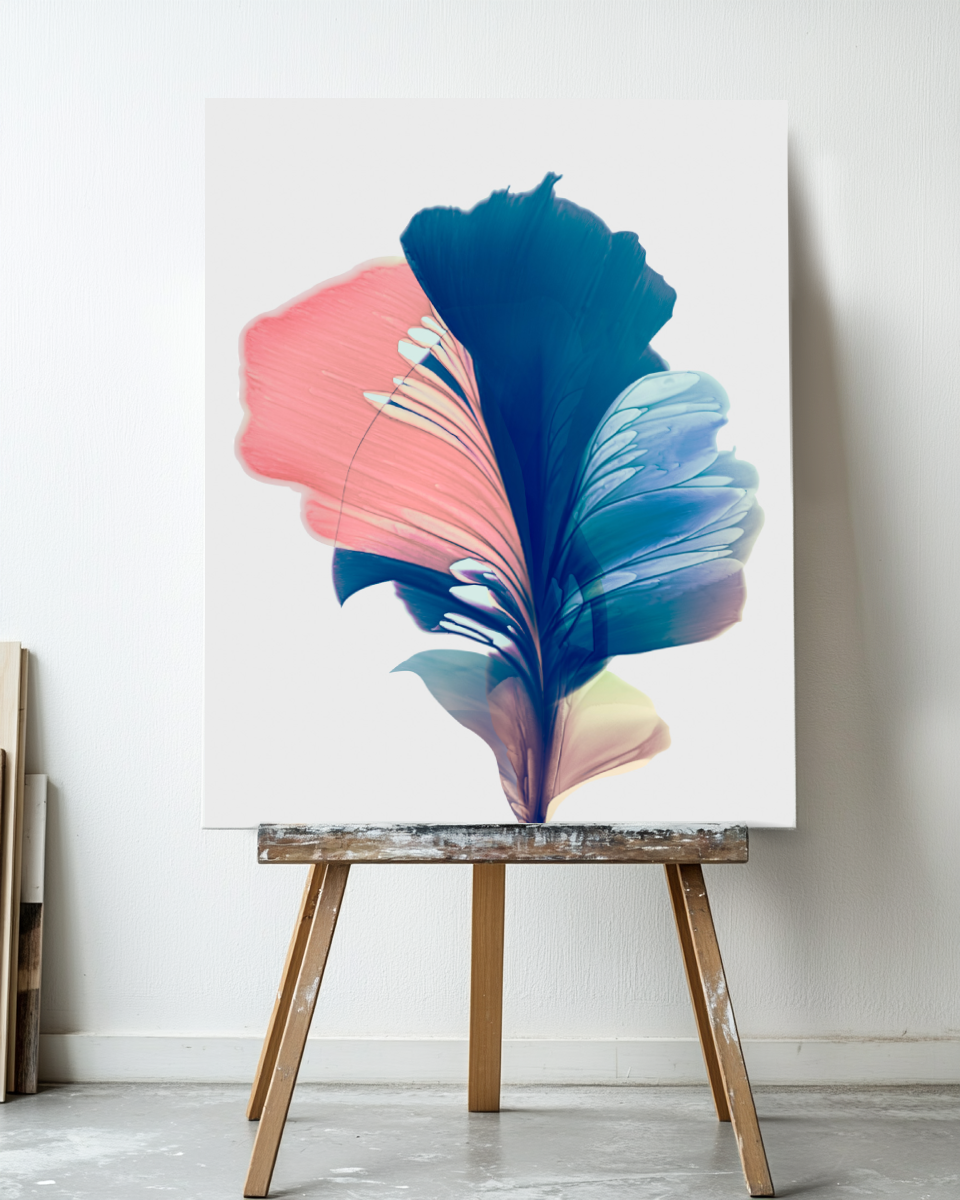 Botanical Wall Art Prints Abstract Floral Plant Watercolor Paper & Canvas | Mir