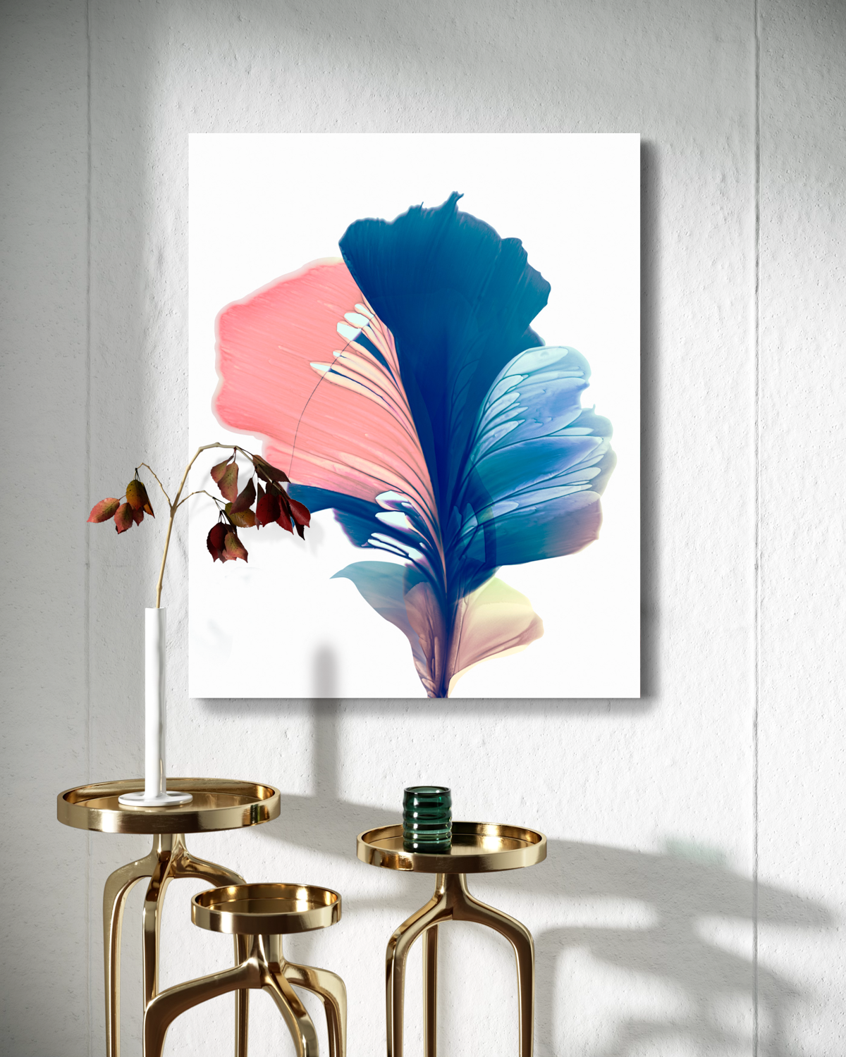 Botanical Wall Art Prints Abstract Floral Plant Watercolor Paper & Canvas | Mir