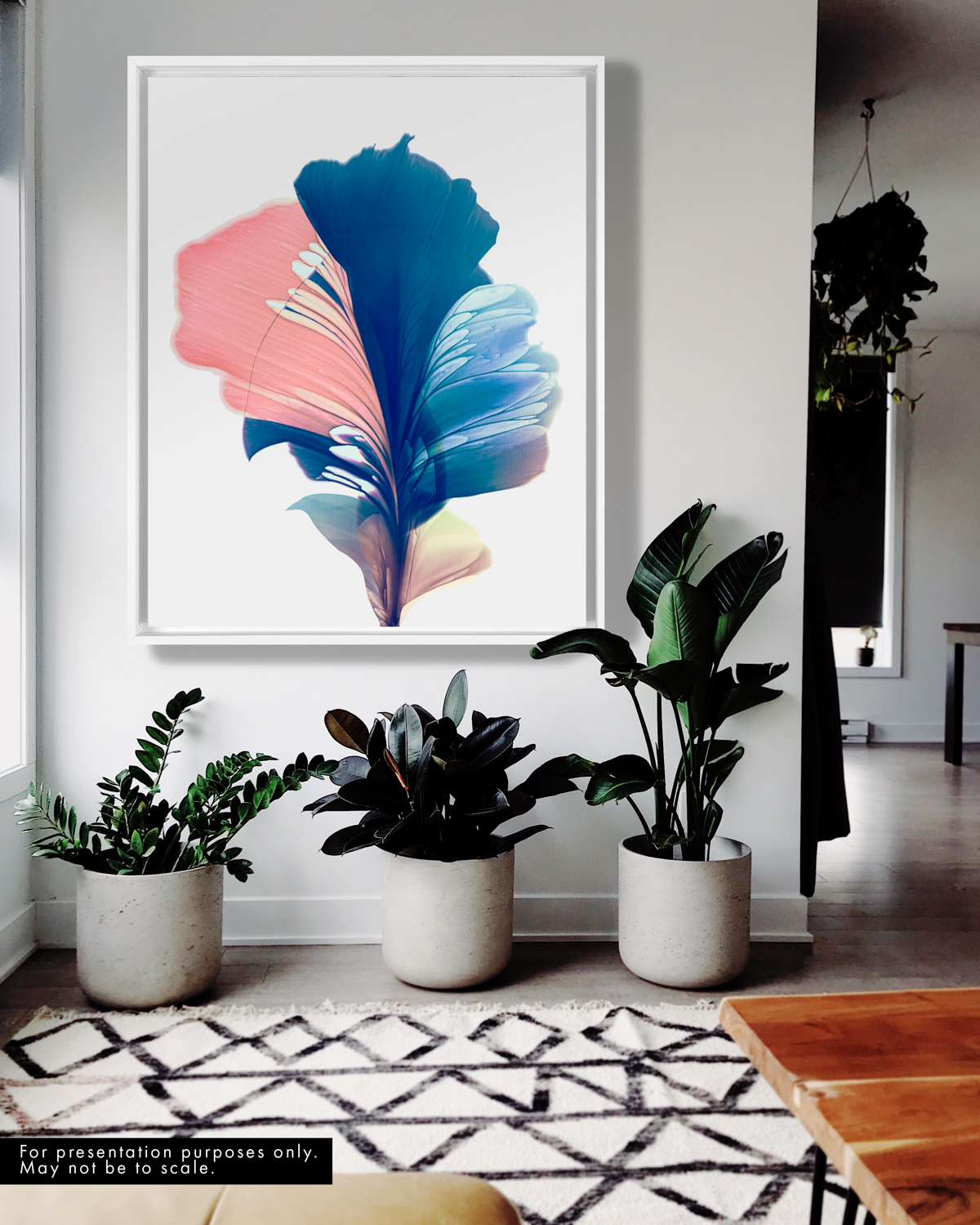 Botanical Wall Art Prints Abstract Floral Plant Watercolor Paper & Canvas | Mir