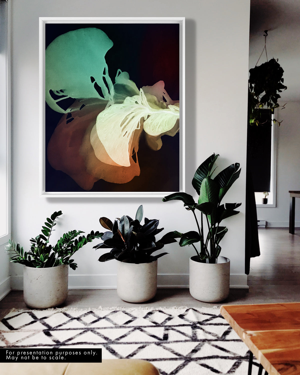 Botanical Wall Art Prints Abstract Floral Plant Watercolor Paper & Canvas | Bloom 27