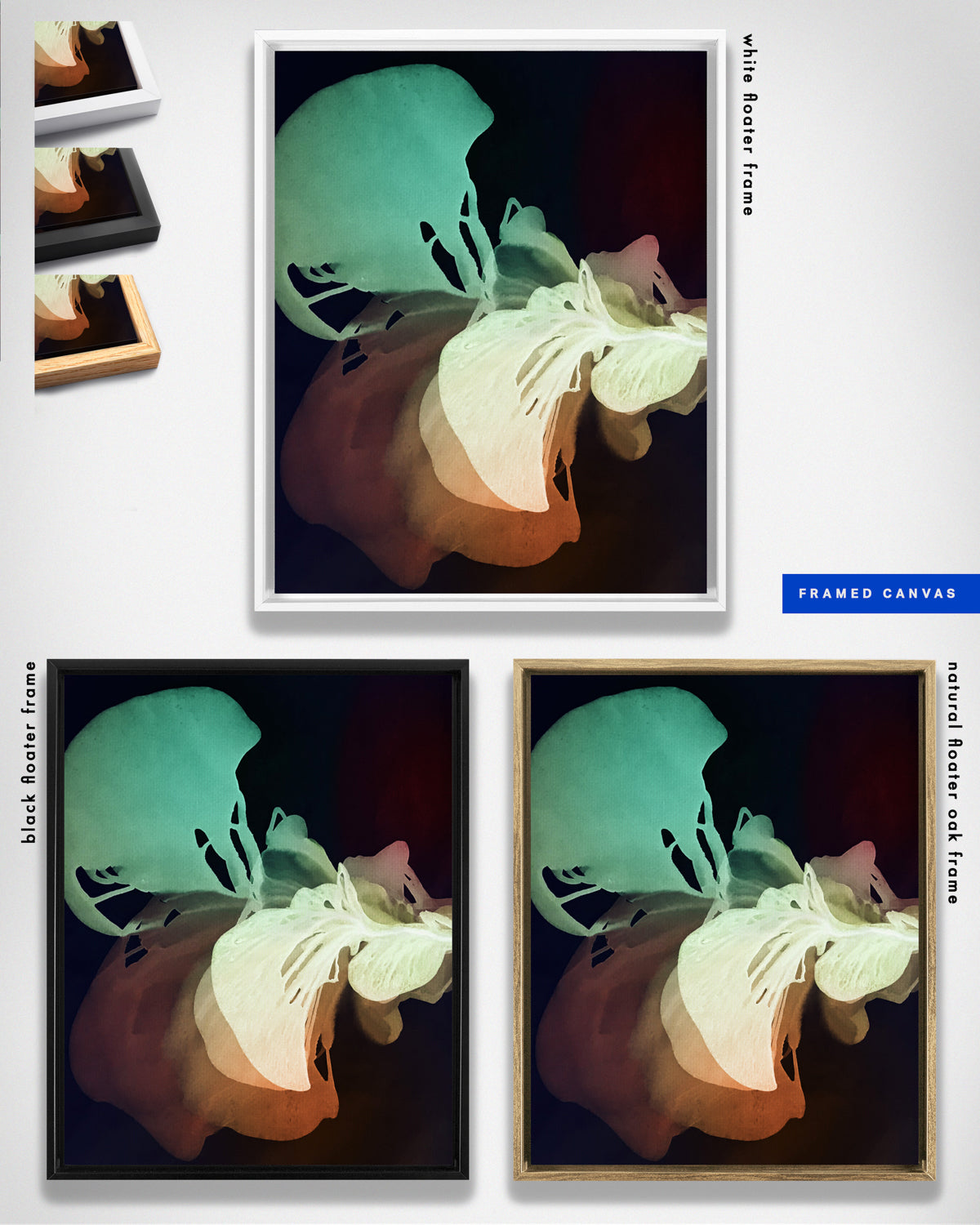 Botanical Wall Art Prints Abstract Floral Plant Watercolor Paper & Canvas | Bloom 27