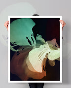 Botanical Wall Art Prints Abstract Floral Plant Watercolor Paper & Canvas | Bloom 27