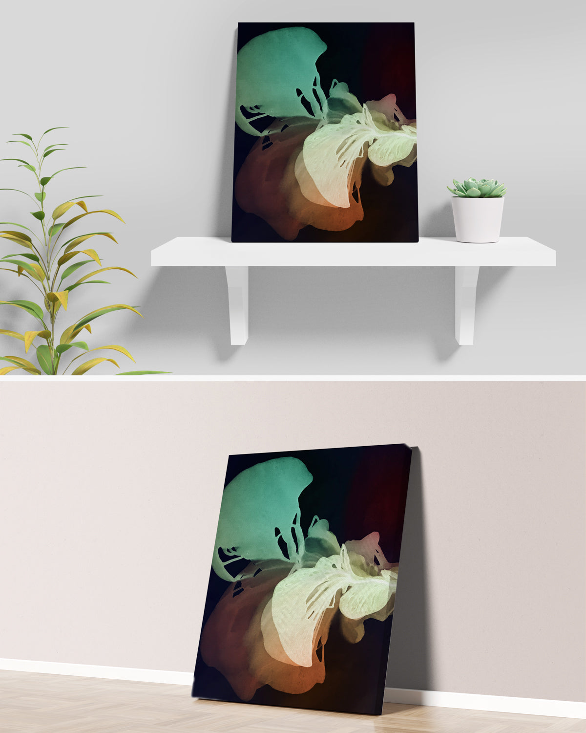 Botanical Wall Art Prints Abstract Floral Plant Watercolor Paper & Canvas | Bloom 27