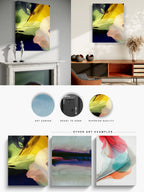 Botanical Wall Art Prints Abstract Floral Plant Watercolor Paper & Canvas | Bloom 29