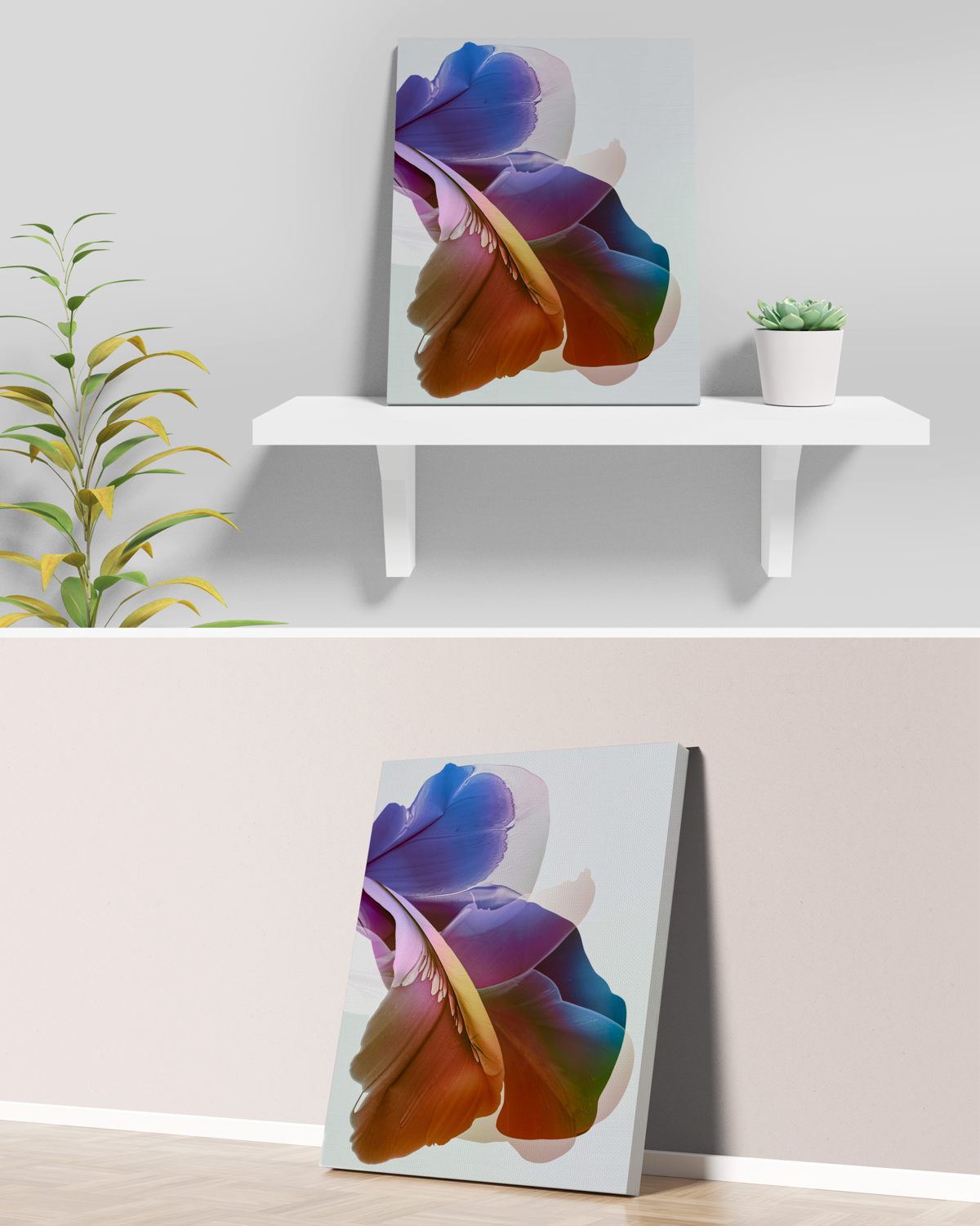 Botanical Wall Art Prints Abstract Floral Plant Watercolor Paper & Canvas | Eyët