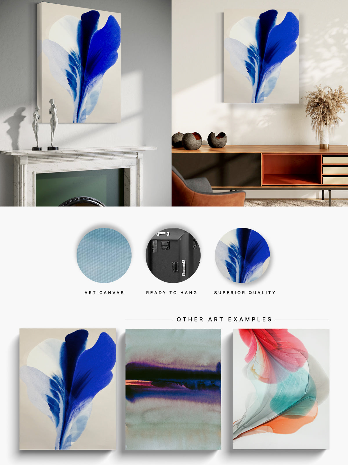 Botanical Wall Art Prints Abstract Floral Plant Watercolor Paper & Canvas | Bloom 33
