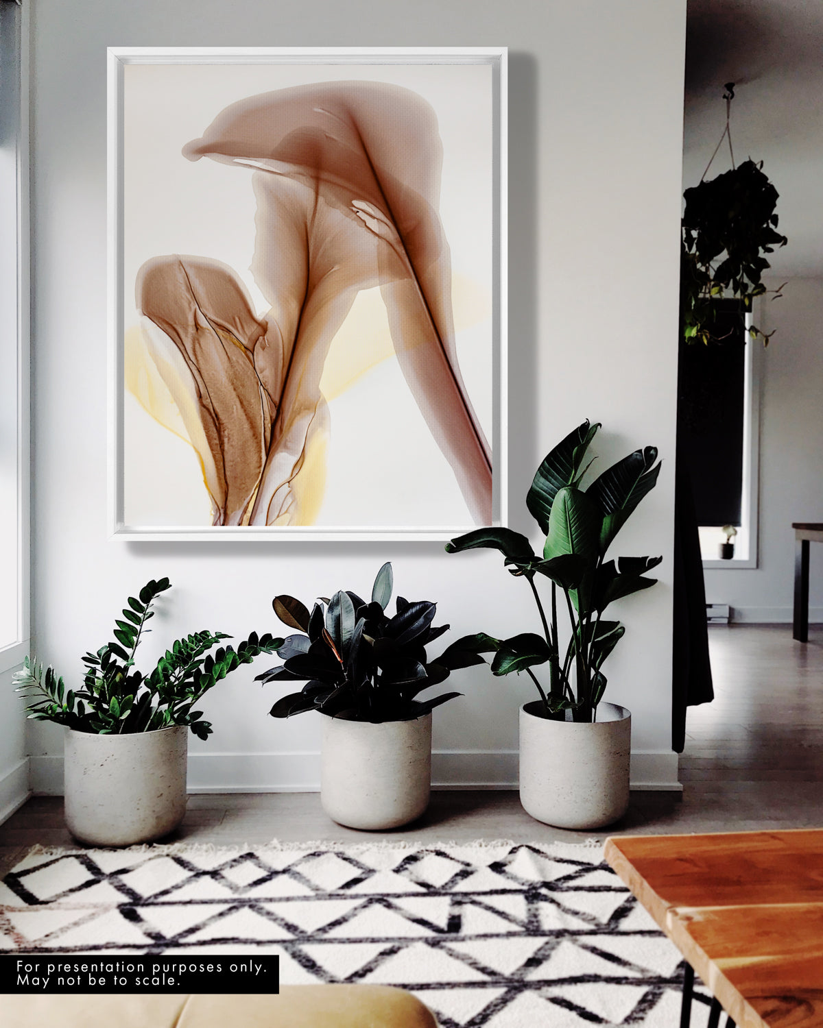 Botanical Wall Art Prints Abstract Floral Plant Watercolor Paper & Canvas | Bloom 37