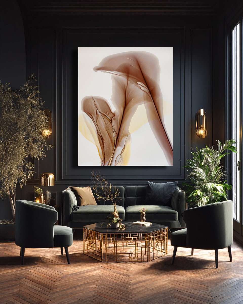 Botanical Wall Art Prints Abstract Floral Plant Watercolor Paper & Canvas | Bloom 37
