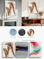 Botanical Wall Art Prints Abstract Floral Plant Watercolor Paper & Canvas | Bloom 37