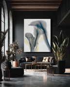 Botanical Wall Art Prints Abstract Floral Plant Watercolor Paper & Canvas | Bloom 38