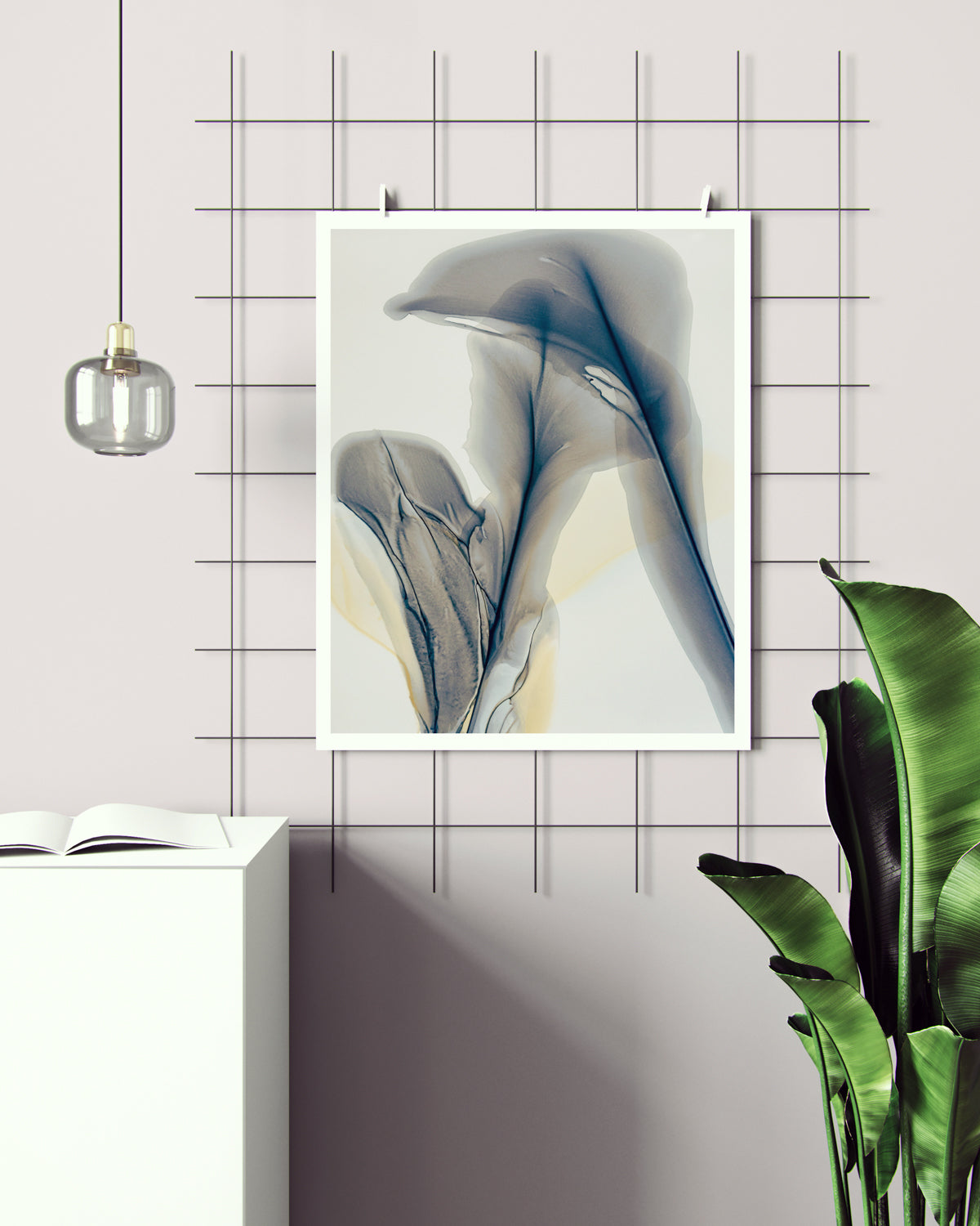 Botanical Wall Art Prints Abstract Floral Plant Watercolor Paper & Canvas | Bloom 38