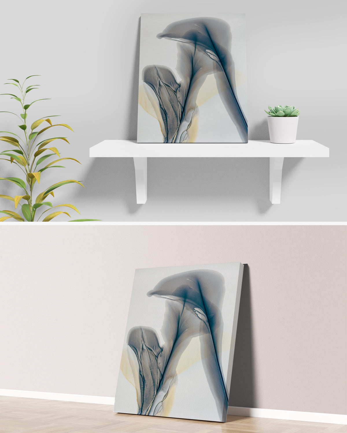 Botanical Wall Art Prints Abstract Floral Plant Watercolor Paper & Canvas | Bloom 38