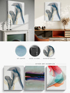 Botanical Wall Art Prints Abstract Floral Plant Watercolor Paper & Canvas | Bloom 38
