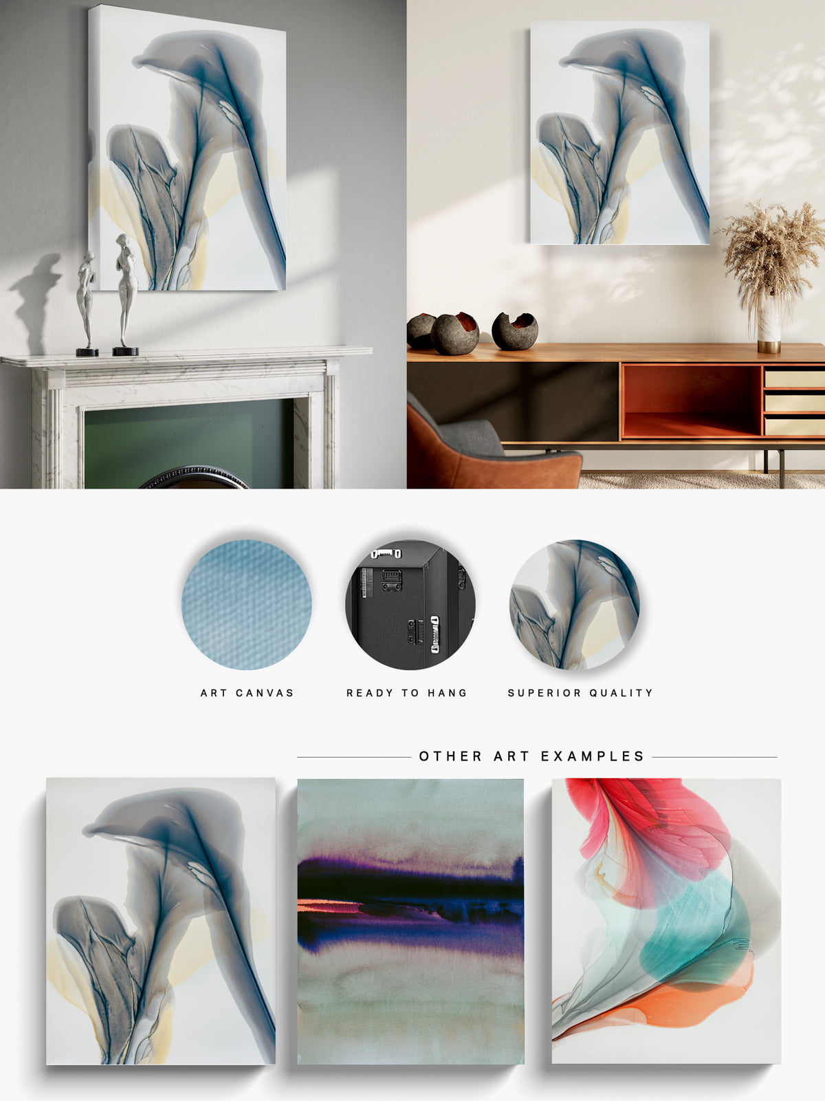 Botanical Wall Art Prints Abstract Floral Plant Watercolor Paper & Canvas | Bloom 38