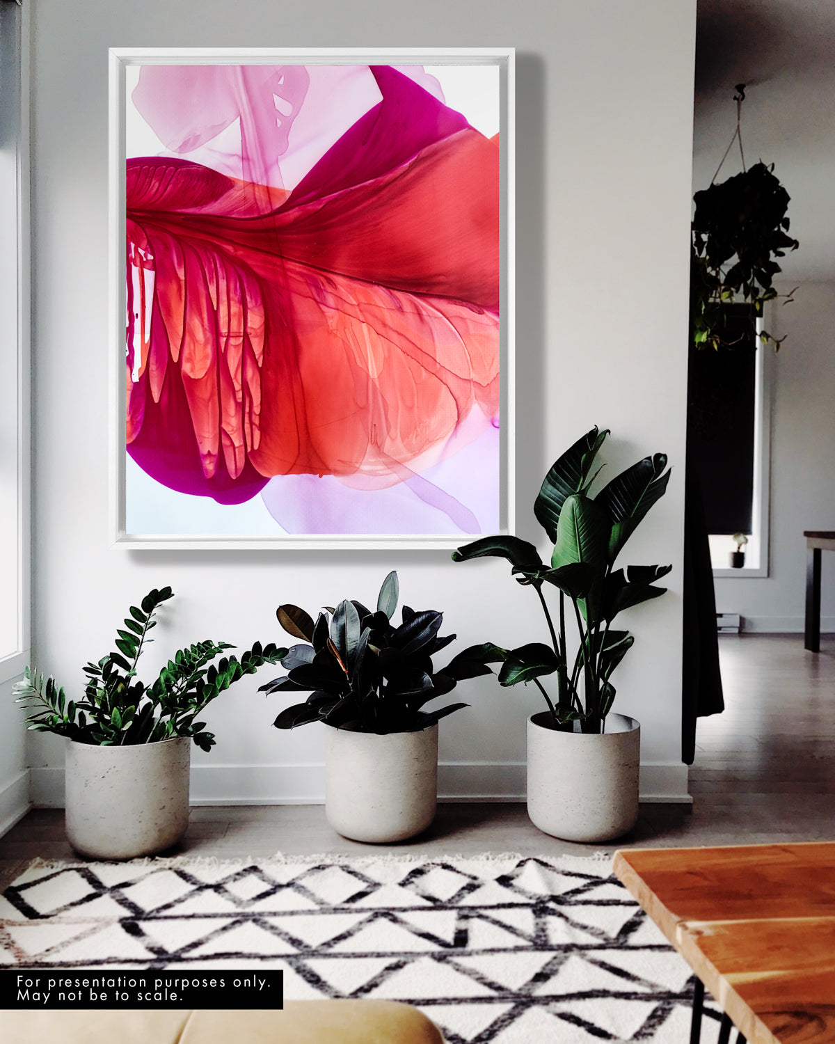 Botanical Wall Art Prints Abstract Floral Plant Watercolor Paper & Canvas | Bloom 4